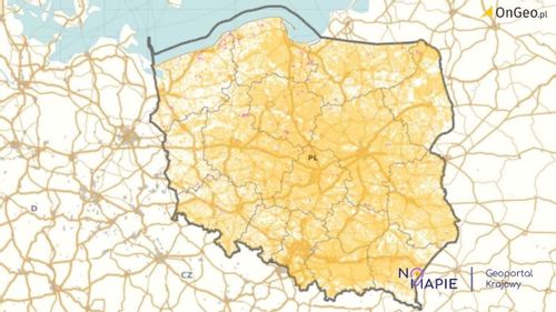 Nieruchomość Interaktywna mapa: odległość wiatraka od domów 700 m